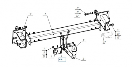 Фаркоп 2259-A Oris на Mercedes GLE-Class w167 2019-, Mercedes GLS-Class x167 2019-. Тип шара: A. Невидимый вырез в бампере. Нагрузки: 2700/140 кг, масса фаркопа 31 кг (без электрики в комплекте) от магазина ФаркопРос